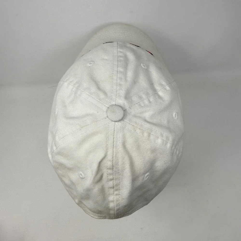 Bayside White Roller‎ Skating Embroidered Dad Hat USA Made Adjustable Strapback